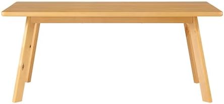 Alaterre Furniture Shelburne Dining Table for 4-6 – Modern Farmhouse 73-Inch Dining Table with Rectangular Wood Top, Solid Birch Legs, and Maple Veneer for Kitchen and Dining Room