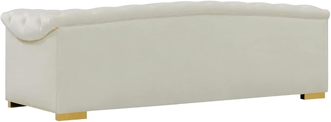 TOV Furniture Farah Cream Velvet Sofa