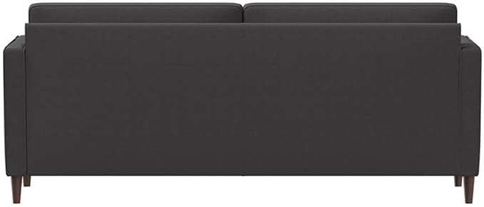 Studio Living® Lexington 75.6" Sofa, Mid-Century Modern, Pocket Coil Comfort, Easy Assembly, Woven Fabric, Heather Gray