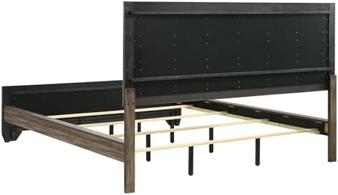 Coaster Kauffman California King Wood Panel Bed Frame Washed Taupe 204191KW