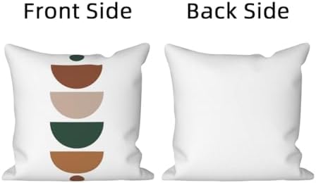 Bohemian Abstract Throw Pillow Covers 26"x26" Set of 4, Boho Minimalist Geometric Leaves Cushion Cover for Sofa Chair Couch Bed Office Garden Patio Farmhouse Indoor Outdoor Decorative
