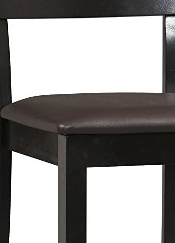 Linon Home Dcor Linon Torino Contemporary Counter Stool, 17"w x 20"d x 37"h, Black