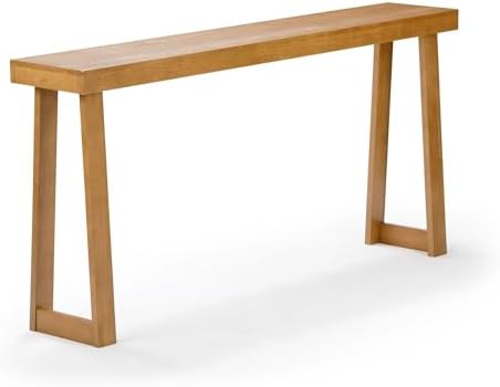 Plank+Beam Classic Console Table, 66 Inch, Pecan
