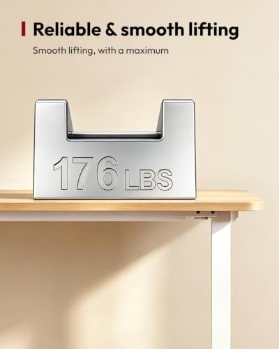SANODESK 48''x24'' One-Piece Height Adjustable Electric Standing Desk
