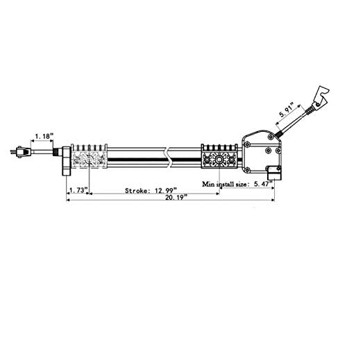 Linear Actuator Kaidi Model KDPT005-28 Power Recliner Lift Chairs Motor Replacement