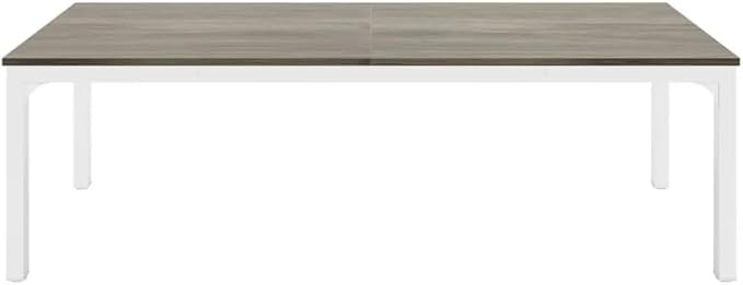 Practical Computer Desk,Rectangle Conference Table,Executive Desk(Only Table) (Taupe + MDF+Iron)
