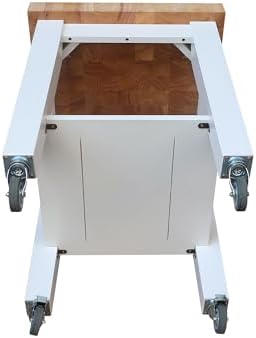 IC INTERNATIONAL CONCEPTS 24" Solid Wood Kitchen Cart