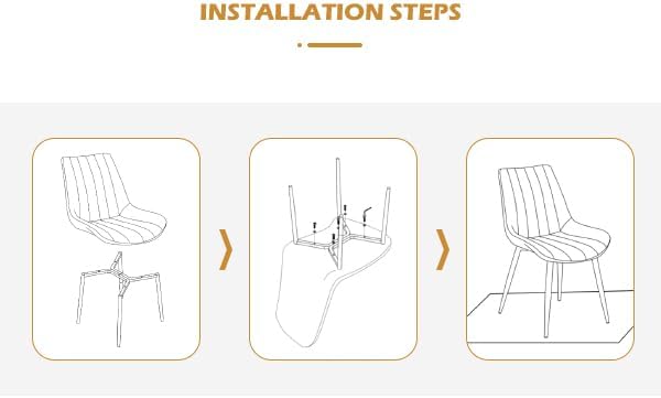 CLIPOP Dining Chairs Set of 2, Faux Leather Dining Chairs with Upholstered Seat, High Back Comfy Cushion, Metal Leg, Accent Kitchen Side Chair for Living, Restaurant & Meeting Room, Brown