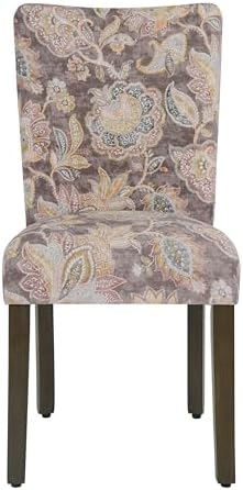 HomePop Parsons Dining Chair - Dark Grey Floral (Set of 2)