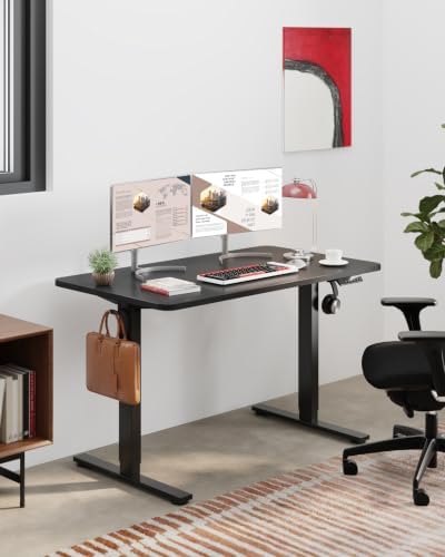 SANODESK 60''x24'' One-Piece Height Adjustable Electric Standing Desk