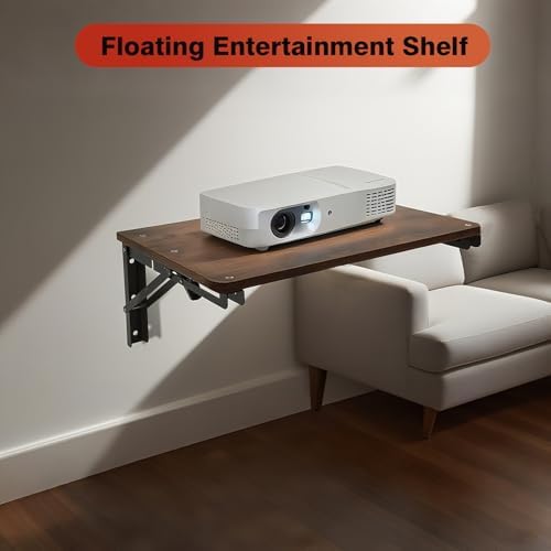Folding Shelf Wall Mounted, 16.5inches Floating Desk for Small Space