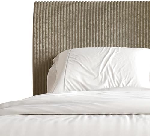 Full Corduroy Velvet Upholstered Bed, Gold
