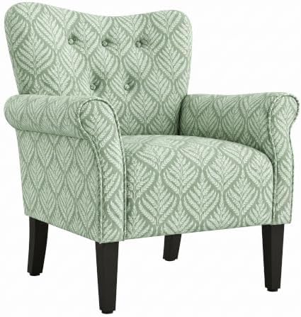 BELLEZE Upholstered Accent Chair - Frond Green