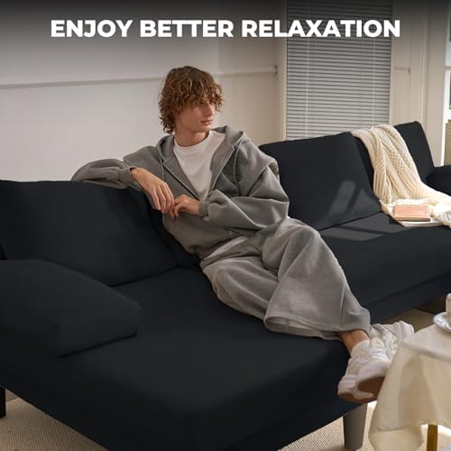 U-Shaped Sectional Sofa for Living Room, Modern Modular Sofa with Double Chaise, Classic Lounge Couch Sleeper for Apartment, Mink
