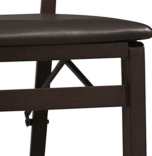 Linon Keira Pad Back Folding Bar Stool