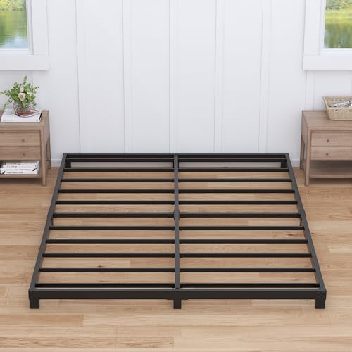 Nailsong 3 inch Cal King Bed Frame, Low Profile California King Bed Frames