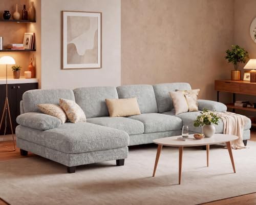 Furniwell U-Shaped Convertible Sectional Sofa Couch