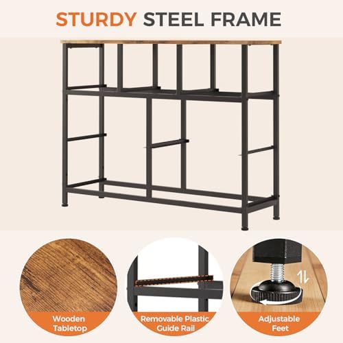 Sweetcrispy 7 Drawer Dresser for Bedroom Storage, Fabric Bins, Floral Print