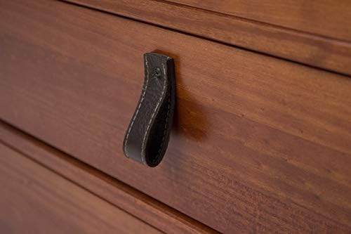 memomad Bali Slim Set: Bed + Flat Headboard, Full Size, Caramel Brown