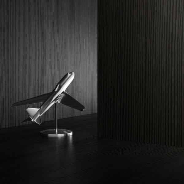 Mobili Fiver, Evolution Desk 70.9 x 15.7 in, Ashwood Black with One Leg, Made in Italy