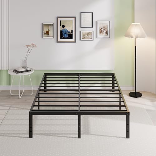 EMODA 18 Inch California King Bed Frames Tall with Large Storage Space