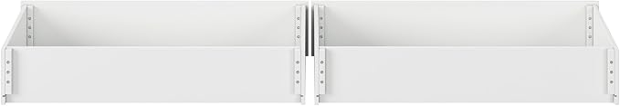 AFI, Mid-Century Modern Under Bed Storage Drawers, Queen/King/Twin XL, White