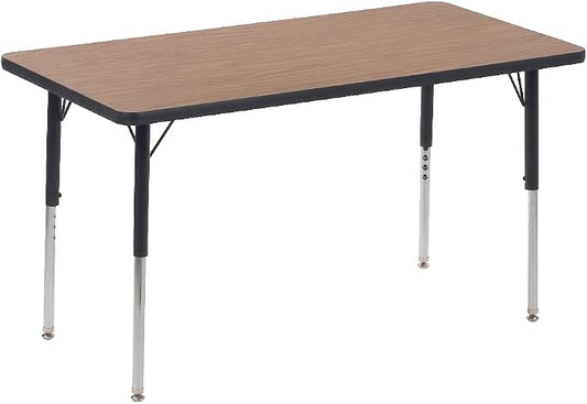 Lorell LLR99894 Oak Laminate Rectangular Activity Tabletop, Medium