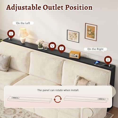 FAVOOSTY 78.8" Sofa Tables Narrow Long Console Table Behind Counch, Black