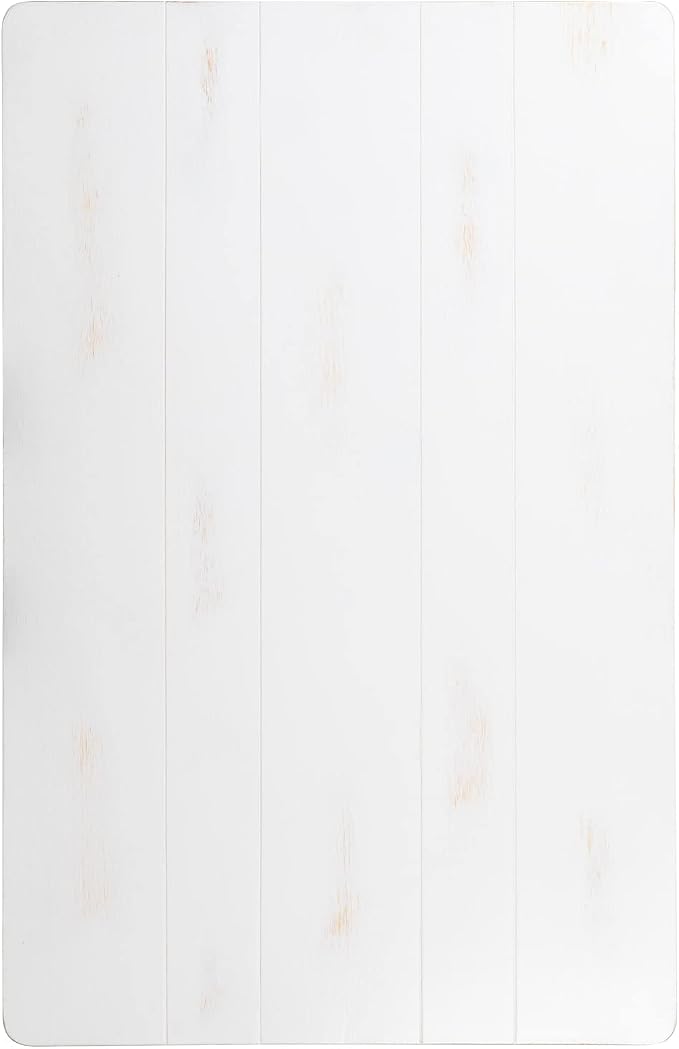 Flash Furniture HERCULES Series 46" x 30" Rectangular Antique Rustic White Solid Pine Farm Dining Table