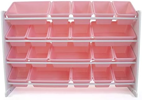 Humble Crew Kids Toy Organizer with 20 Bins, 4 Tier Storage for Playroom