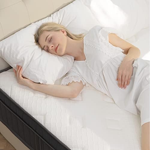 HIMMLINE 12 Inch Queen Mattress, Gel Memory Foam Pocket Spring, Medium Feel