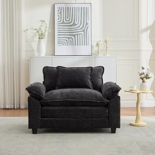 IPKIG 53" Modular Sectional Cloud Couch, Modern Single Seater Sofa