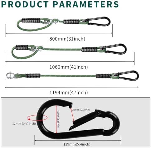 2 Pack Heavy Duty Tree Swings Rope Hammock with Large Snap Clasp