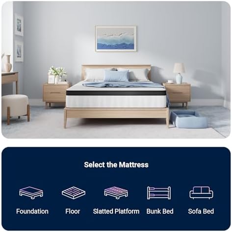 Avenco King Mattress, 12 Inch Medium Firm King Size Mattress in a Box, Hybrid Mattresses with Smarts™ Coil Pocket Springs for Motion Isolation, Strong Edge Support, CertiPUR-US Certified