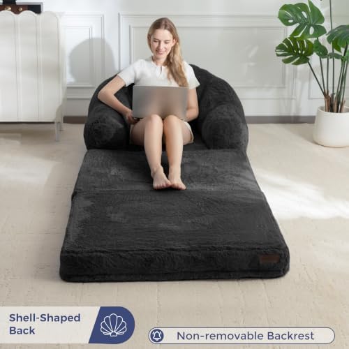 MAXYOYO Folding Sofa Bed, 2 in 1 Convertible Sofa to Lounger
