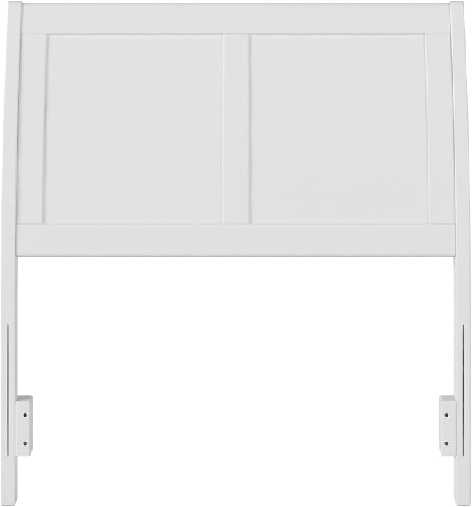AFI, Portland Twin Sleigh Solid Wood Panel Headboard, White