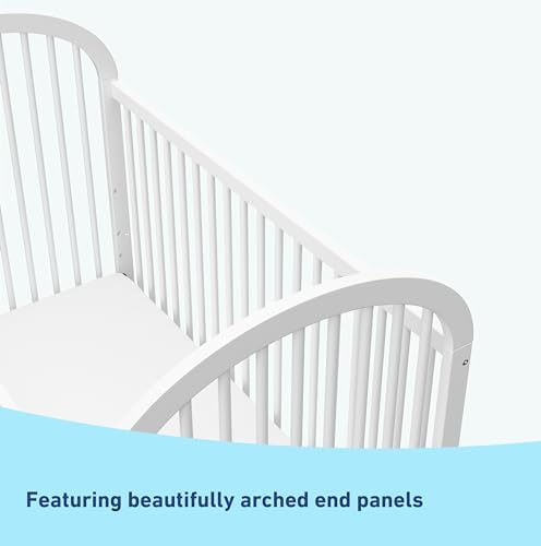Graco Olivia Convertible Crib and Graco Premium Crib Mattress Bundle, White