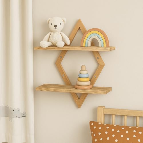 Floating Shelves for Wall,Decorative Wall Shelf,Plant Display Shelf Diamond