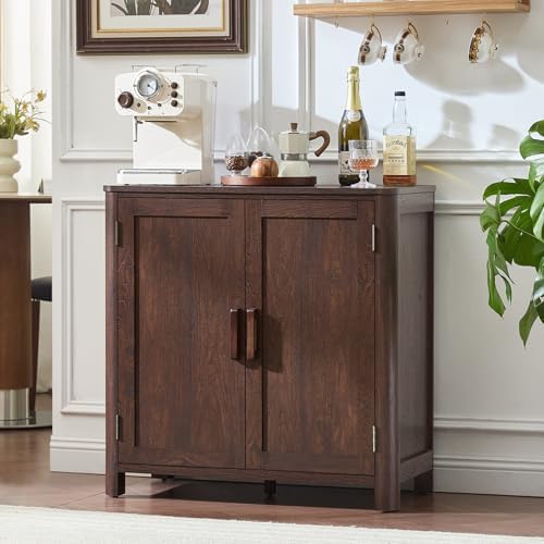 Joaxswe 2 Sideboard Buffet Cabinet with Storage, 31.5" Arc-Shaped Credenza