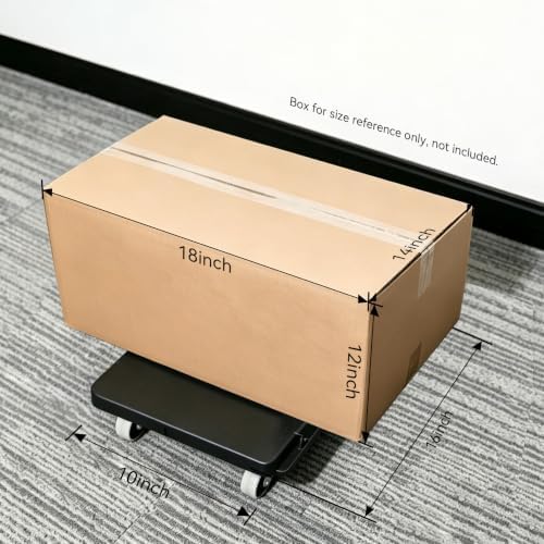 2 Pack Furniture Dolly Upgraded Dollies Connectable with 4 Wheels Small Flat Dolly Cart with 500 LBS Capacity for Heavy Appliance, Black