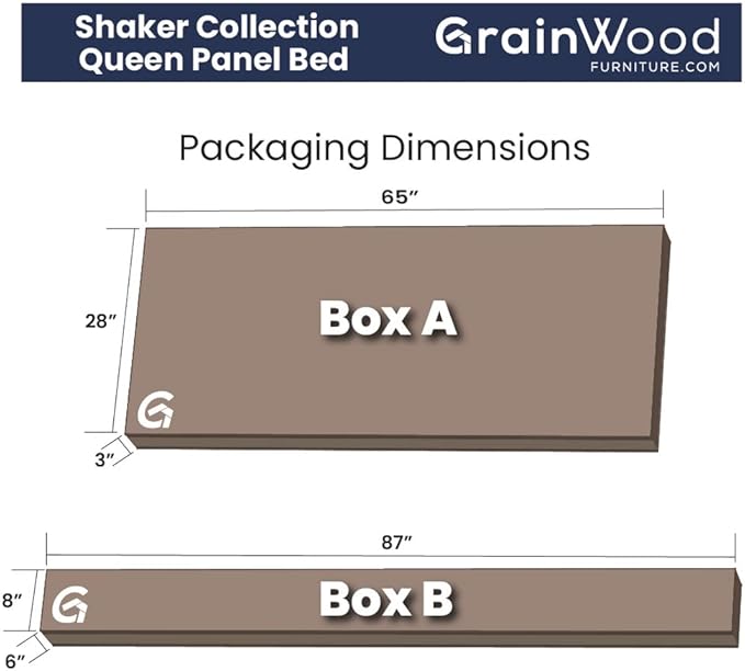 Grain Wood Furniture Shaker Solid Wood Panel Platform Bed, Queen Size, Expresso