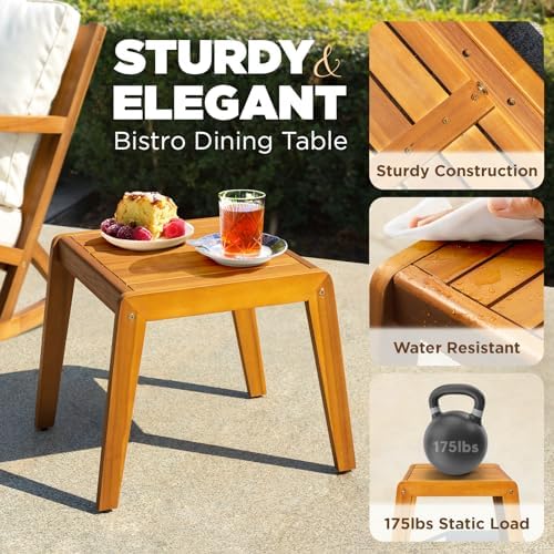 IDZO Outdoor Conversation Rocking Chairs, 3-Piece Patio Bistro Set, 400 lbs