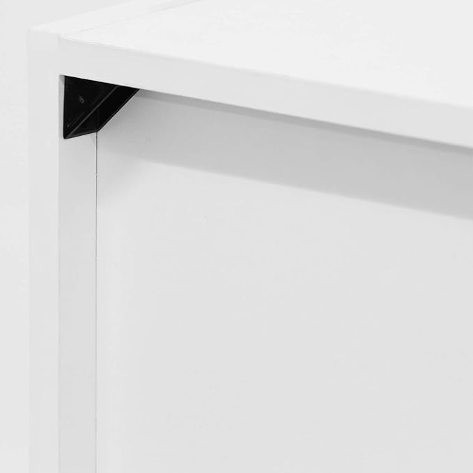 Furinno LUDER Book Shelf, 5-Cube Bookshelf, Reversible Bookcase, 9.4 x 19.5 x 31.5, Easy Assembly, for Living Room, Bedroom, Home Office, White
