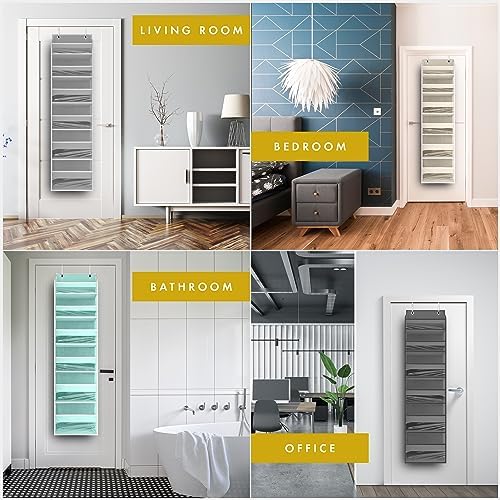 Over the Door Organizer, 6-Tier, 100D Fabric, Baby Blue 2pc