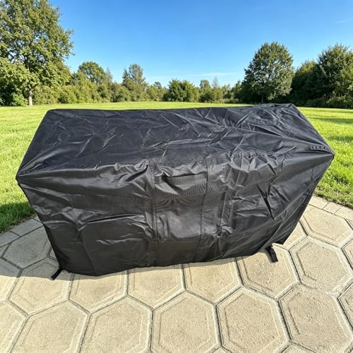 Fire Pit Cover-44"L x 26"W x 24"H,Waterproof Patio Outdoor Cover,600D Heavy Duty Fabric with PVC Coating,Weather Resistant,Fit for Table Propane Gas Firepit