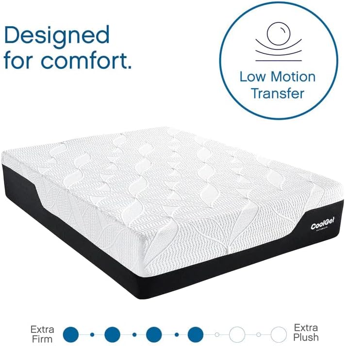 COOL GEL Memory Foam 8-Inch Mattress, CertiPUR-US Certified, Mattress in a Box, California King, White