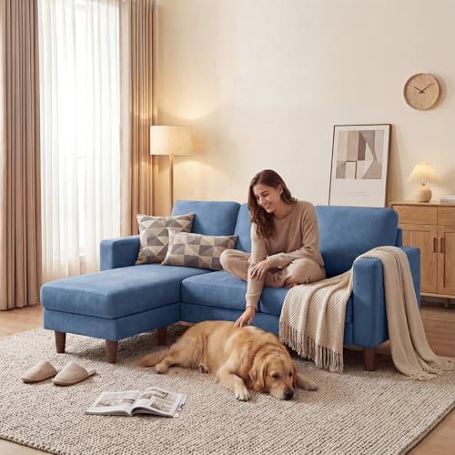 JUMMICO L-Shaped Couch for Apartment, Suitable for single occupancy