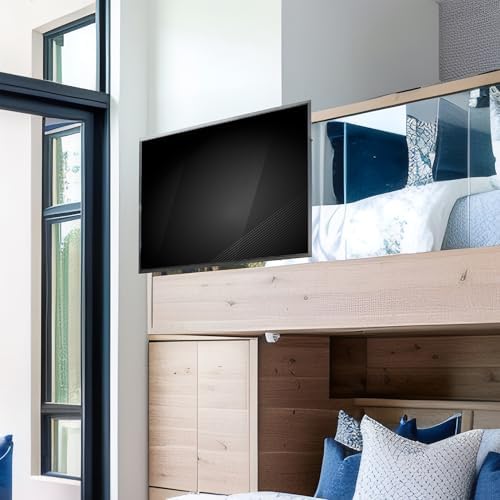 VIVO Black TV Hanger for 42-75 in Flat and Curved Screens, MOUNT-TV02LB