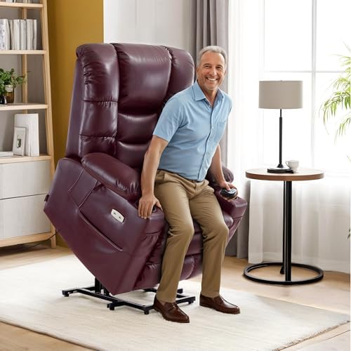 MCombo 3 Motor Power Lift Recliner, Heat and Massage, 7634, Large
