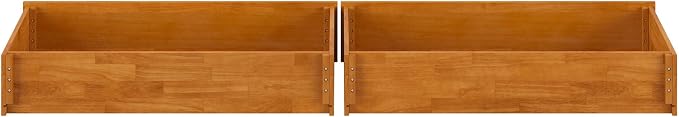 AFI, Mid-Century Modern Under Bed Storage Drawers, Queen/King/Twin XL, Light Toffee